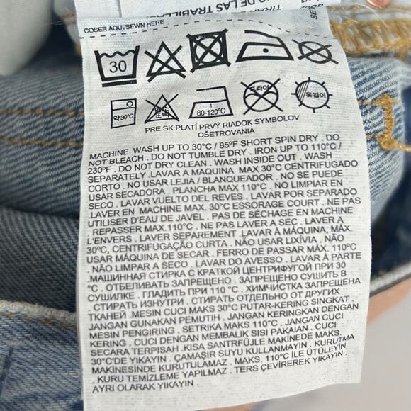 New With Tags MNG Jeans by Mango Isela Jeans Flare Crop Raw Hem Womens Size 4 - Picture 8 of 13